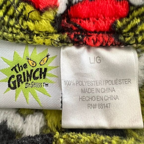 Grinch Pajama Pants - Green and Black size L - Picture 4 of 6